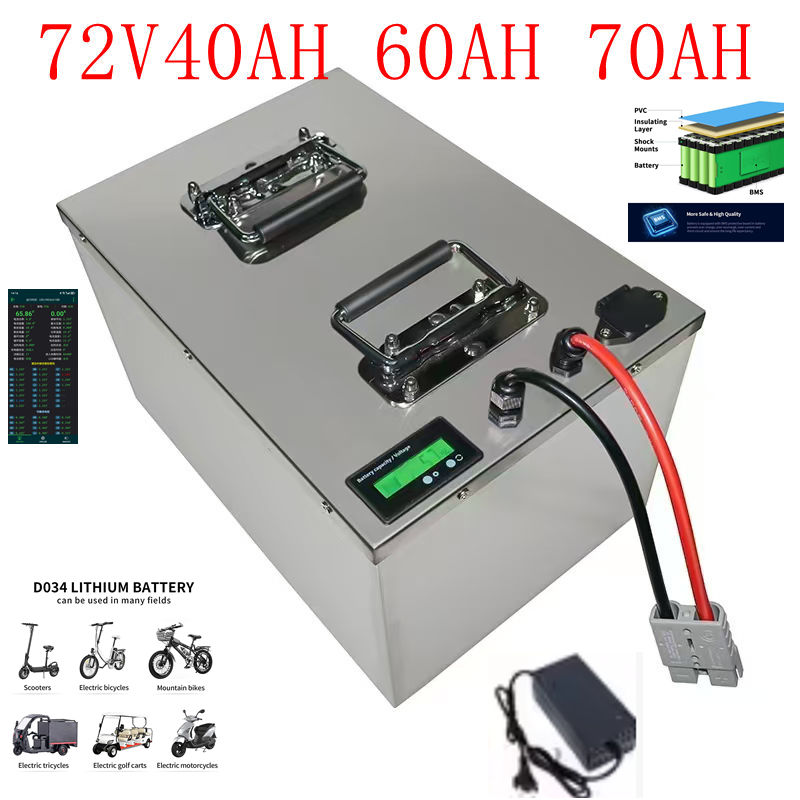 72V Lithium-Ion Battery with B - 72V 30Ah Lifepo4 Battery Pack 评论和价格