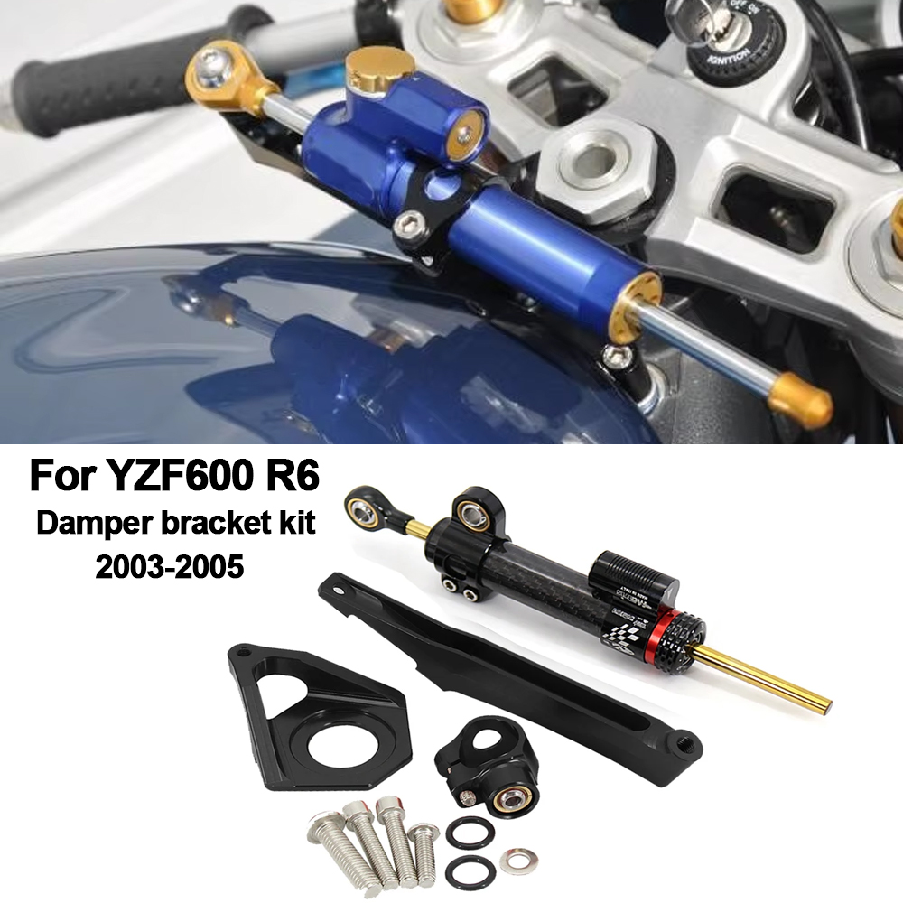 For YAMAHA YZF600 R6 2003-2005 - Steering Damper Stabilizer Kit Cnc 评论和价格