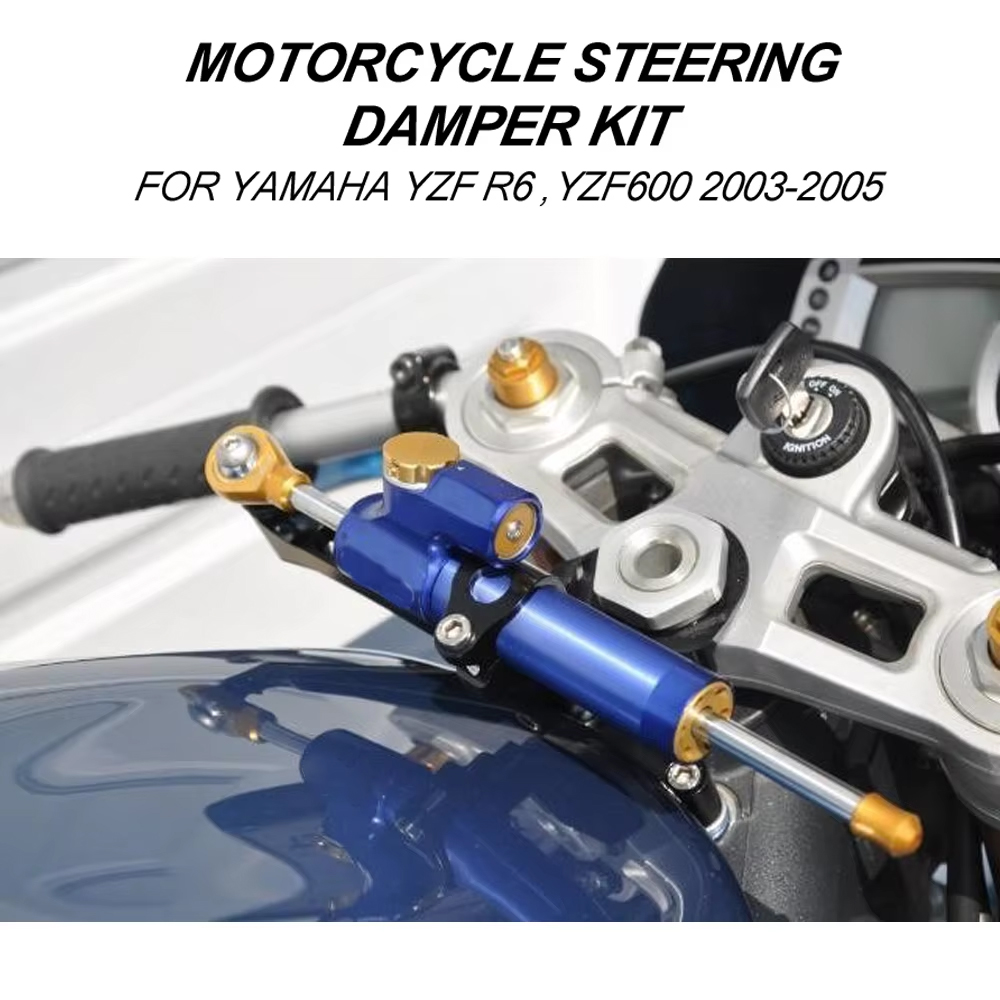 For YAMAHA YZF600 R6 2003-2005 - Steering Damper Stabilizer Kit Cnc 评论和价格